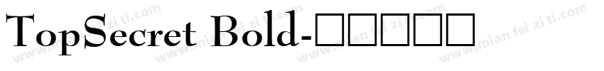 TopSecret Bold字体转换